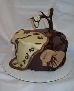 A cake of Dali's, "The Persistence of Memory."